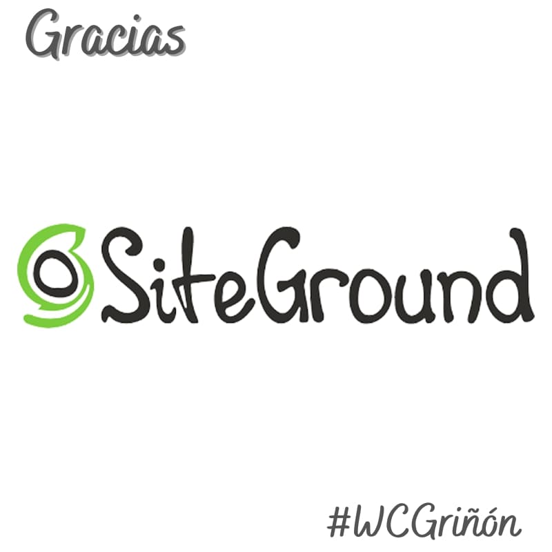 Gracias SiteGround – Patrocinador Oro